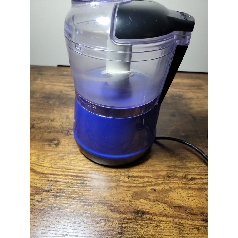 Kitchenaid Empire Blue  3.5 Cup Food Chopper  2 Speed Works - Picture 7 of 16